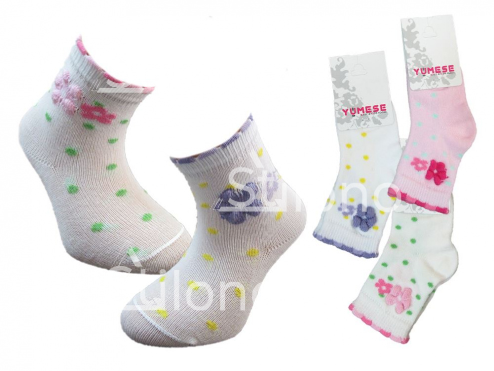 Носки с 3D рисунком для девочки   YU ME SE 1111