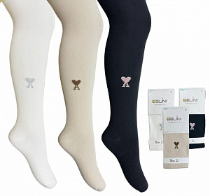 Колготки со стразами для девочки  BELINO