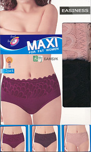 Трусы женские утягивающие с кружевом (большие размеры)  EASINESS